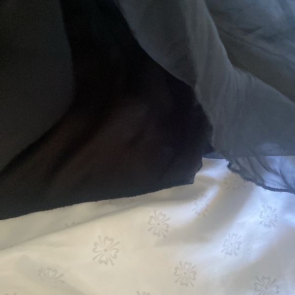 Vintage Old Hollywood Glamour Style Black Chiffon w/ Sequins Strapless gown - Picture 7 of 13